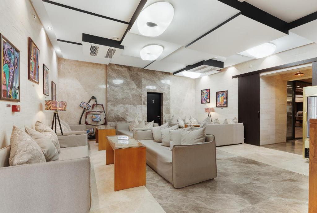 Posezení v ubytování Iveria Inn Hotel