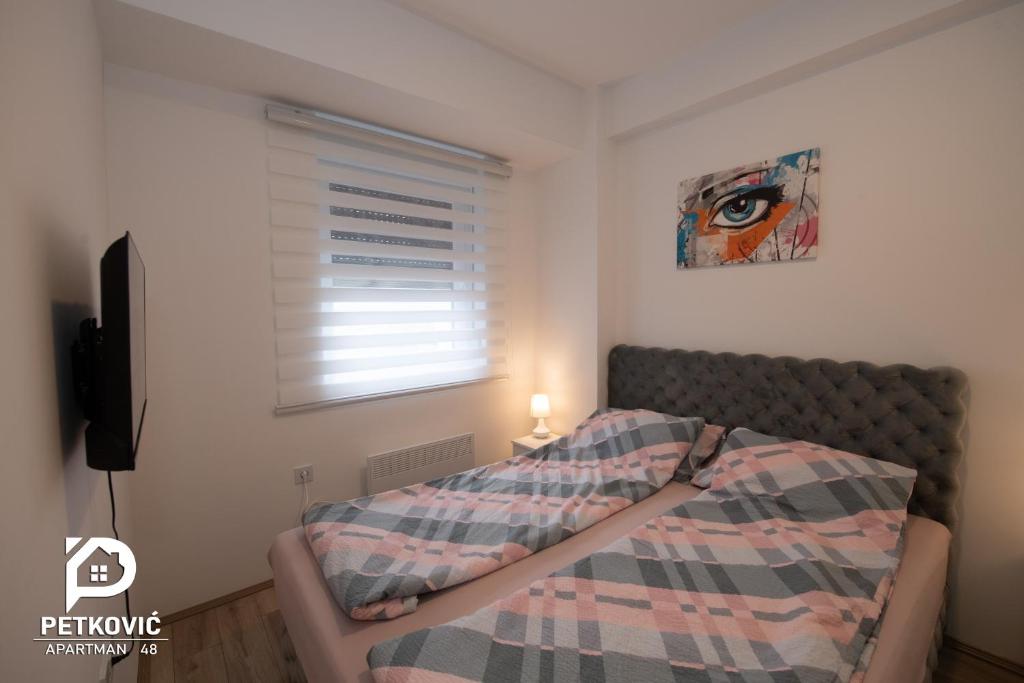 Postel nebo postele na pokoji v ubytování Petković apartmani 48