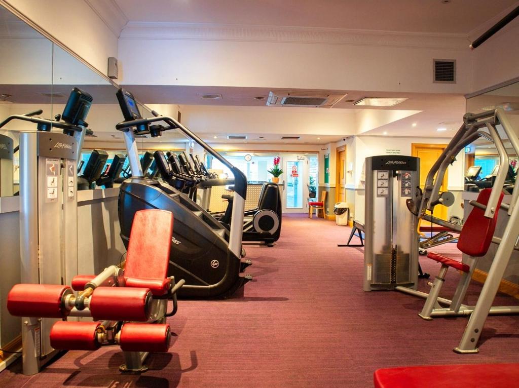 Fitness centrum a/nebo fitness zařízení v ubytování Royal Hotel