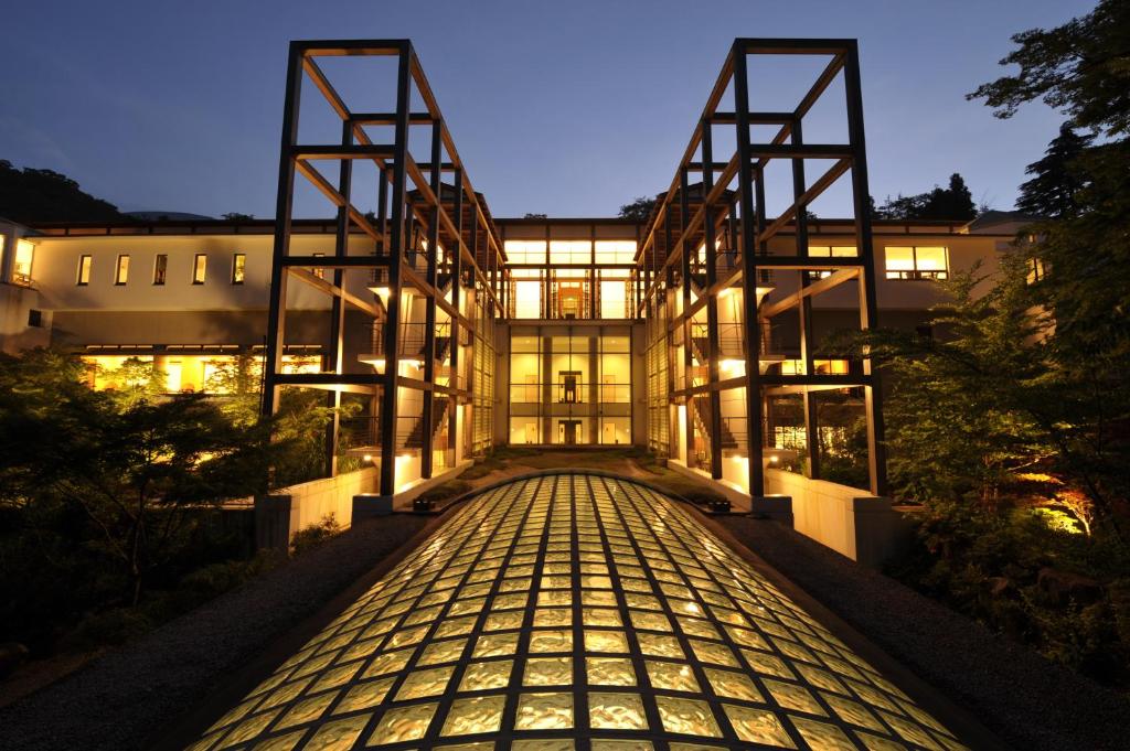 El edificio en el que está el ryokan