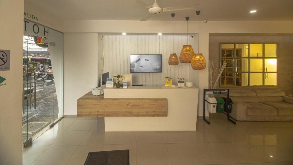 Kuchyň nebo kuchyňský kout v ubytování Hotel Centro Monteria