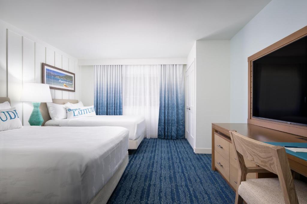 Margaritaville Resort Lake Tahoe - Deux Salles De Lit Queen Avec Baignoire, Audition Accessible, 550 M².Ft.