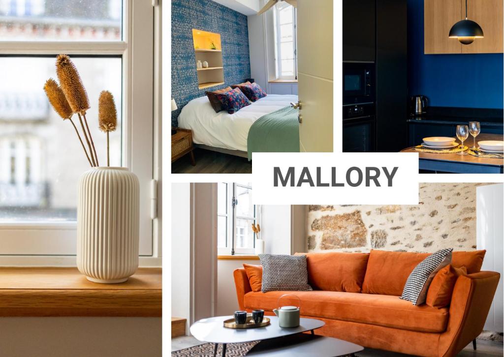 Posezení v ubytování MALLORY - Appartement spacieux Dinan centre