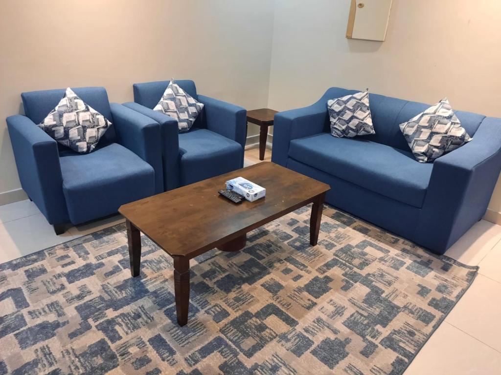 Posezení v ubytování Arees Al Sharq Served Apartments