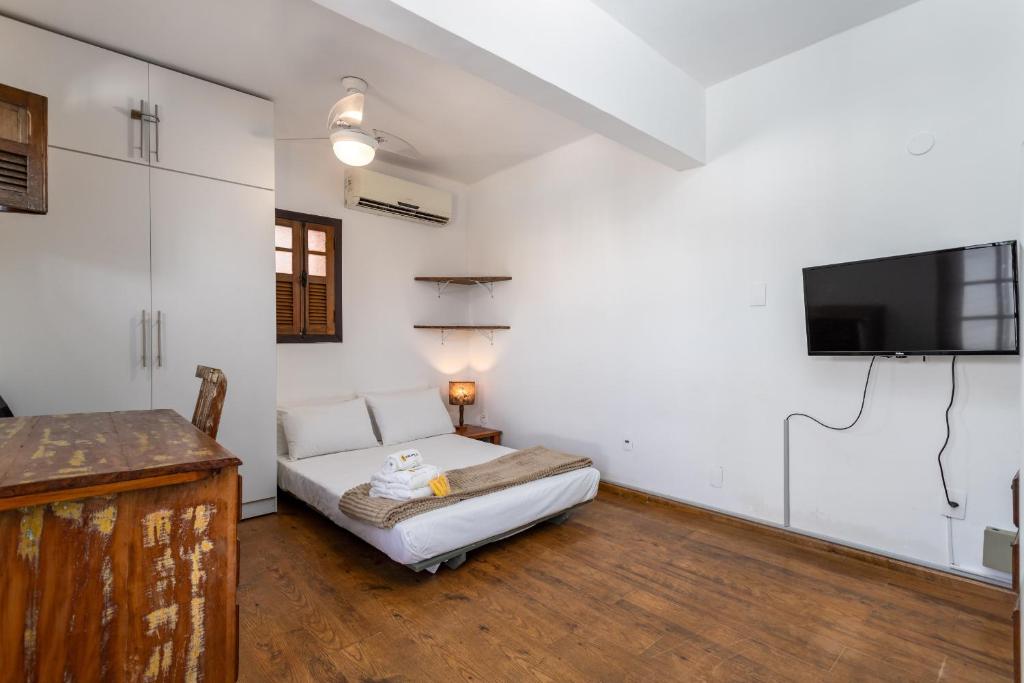 Llit o llits en una habitació de Belo em Santa Teresa - Bairro histórico - JM201 Z5