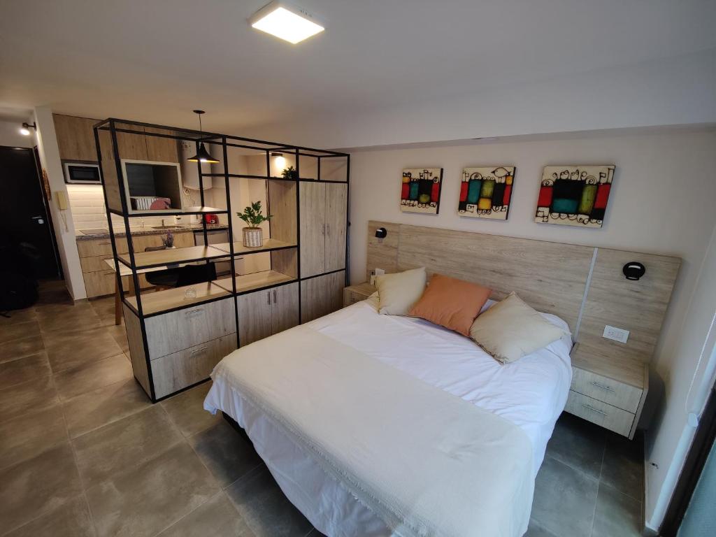 Posteľ alebo postele v izbe v ubytovaní La Merced Apart
