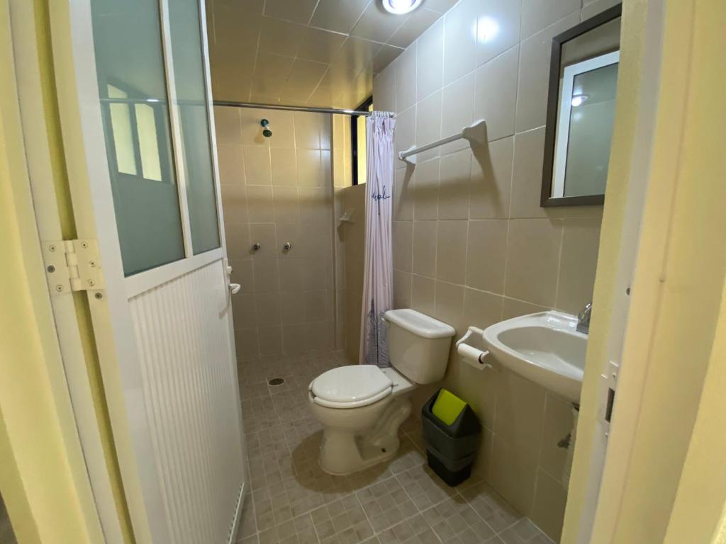 Koupelna v ubytování Casa Meraki