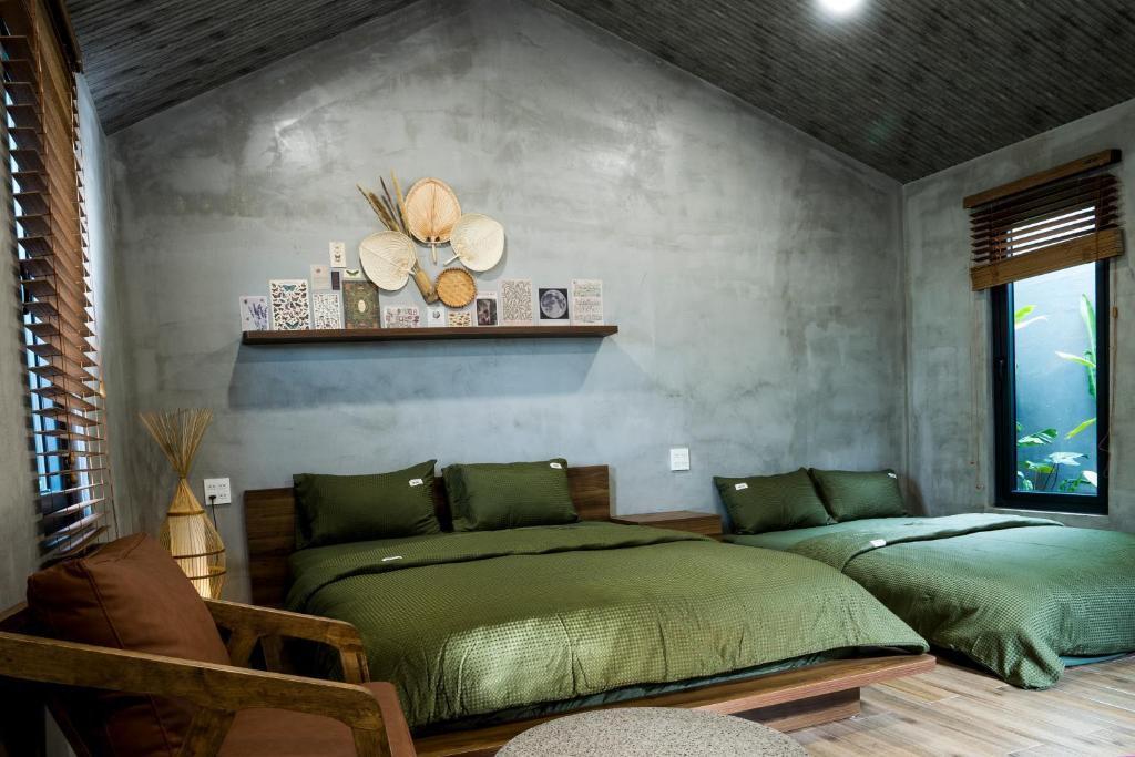 Khu vực ghế ngồi tại Eco House Villa