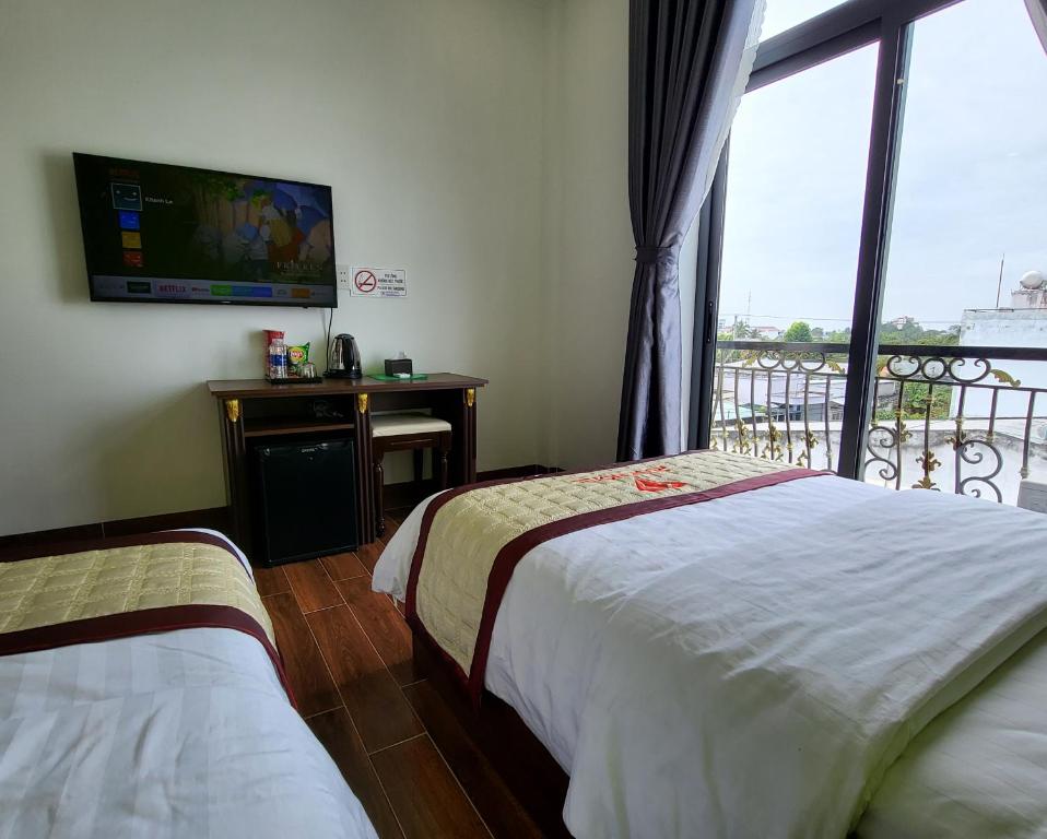 RUBY HOTEL Vĩnh Long - Zweibettzimmer Mit Stadtblick