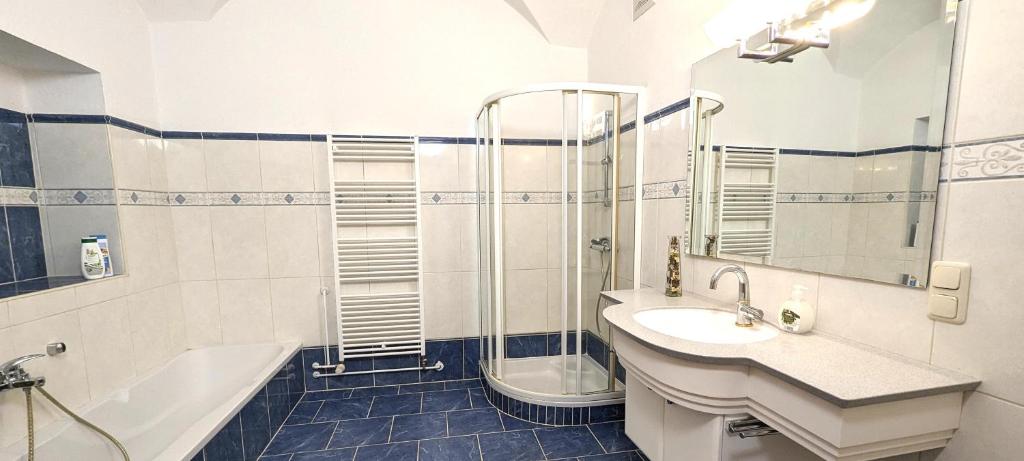 Koupelna v ubytování Ferienwohnung Elsasser
