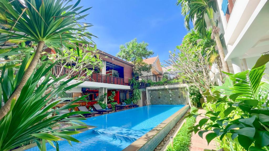 Bazén v ubytování Indra Angkor Residence nebo v jeho okolí