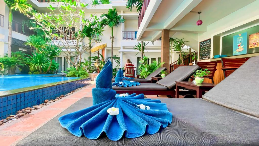 Bazén v ubytování Indra Angkor Residence nebo v jeho okolí
