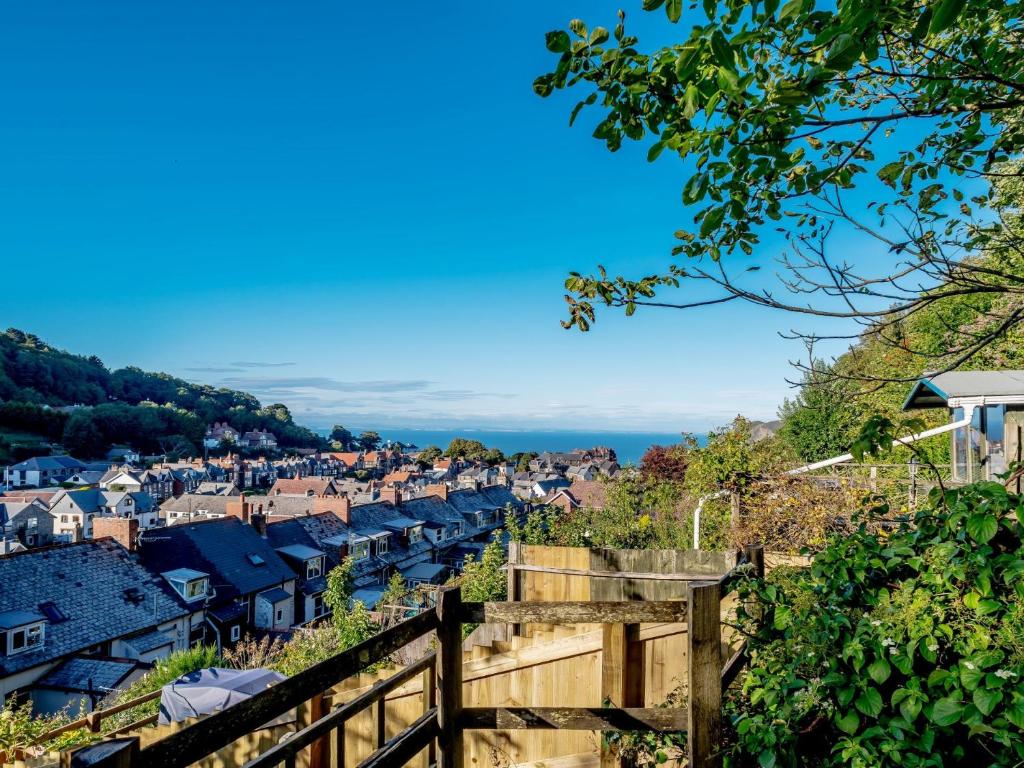 a view of the town from the hill at 3 Bed in Lynton 78823 in Lynmouth