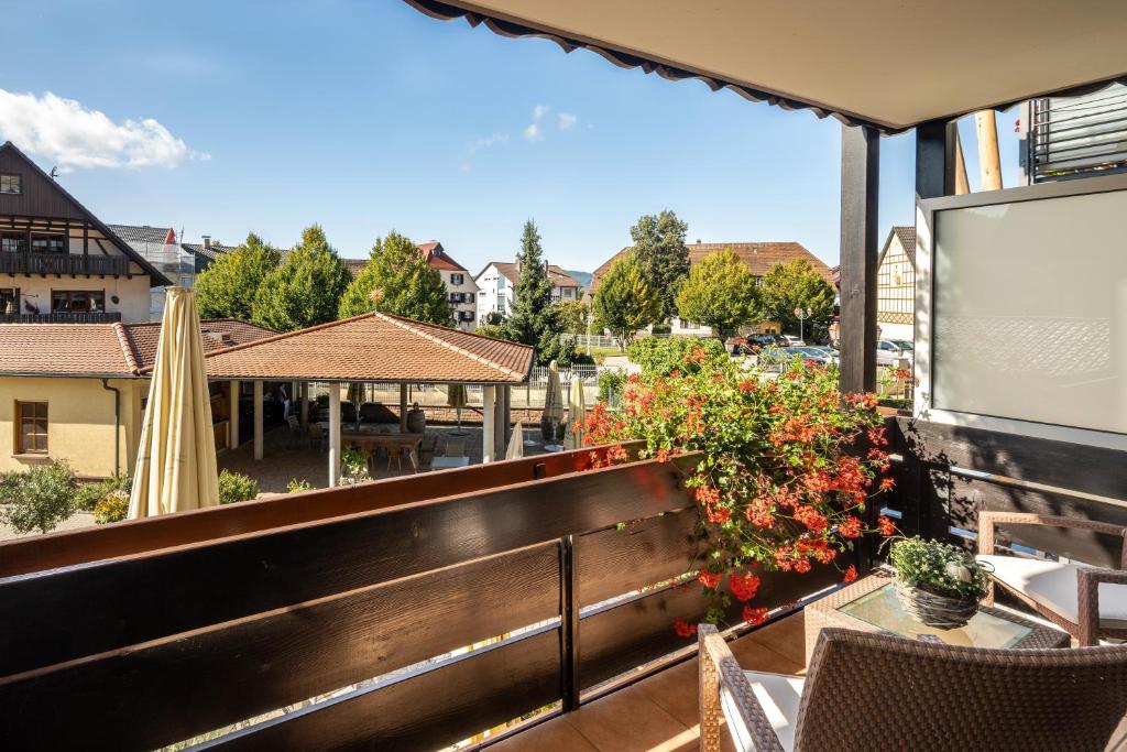 Balkón nebo terasa v ubytování Sonnenhof Hotel & Spa