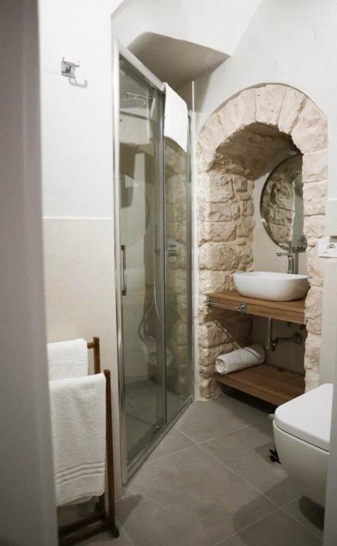 Koupelna v ubytování La Casetta b & b