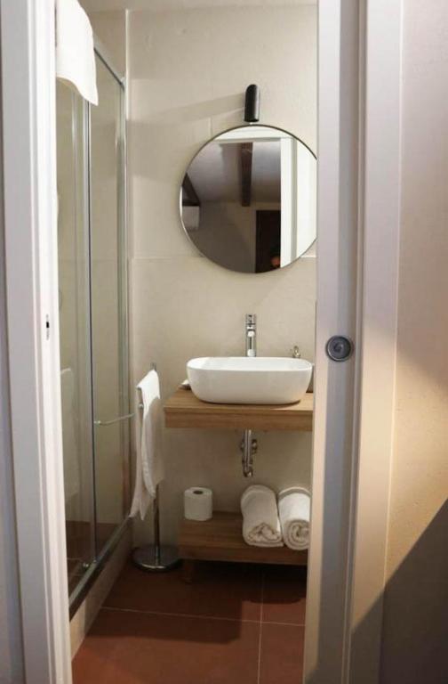 Koupelna v ubytování La Casetta b & b
