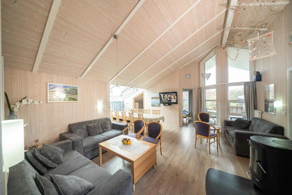 Posezení v ubytování Ferienhaus Wellnessoase