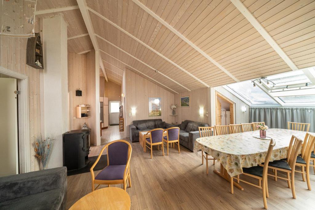 Posezení v ubytování Ferienhaus Wellnessoase