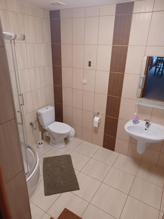 Koupelna v ubytování Anna