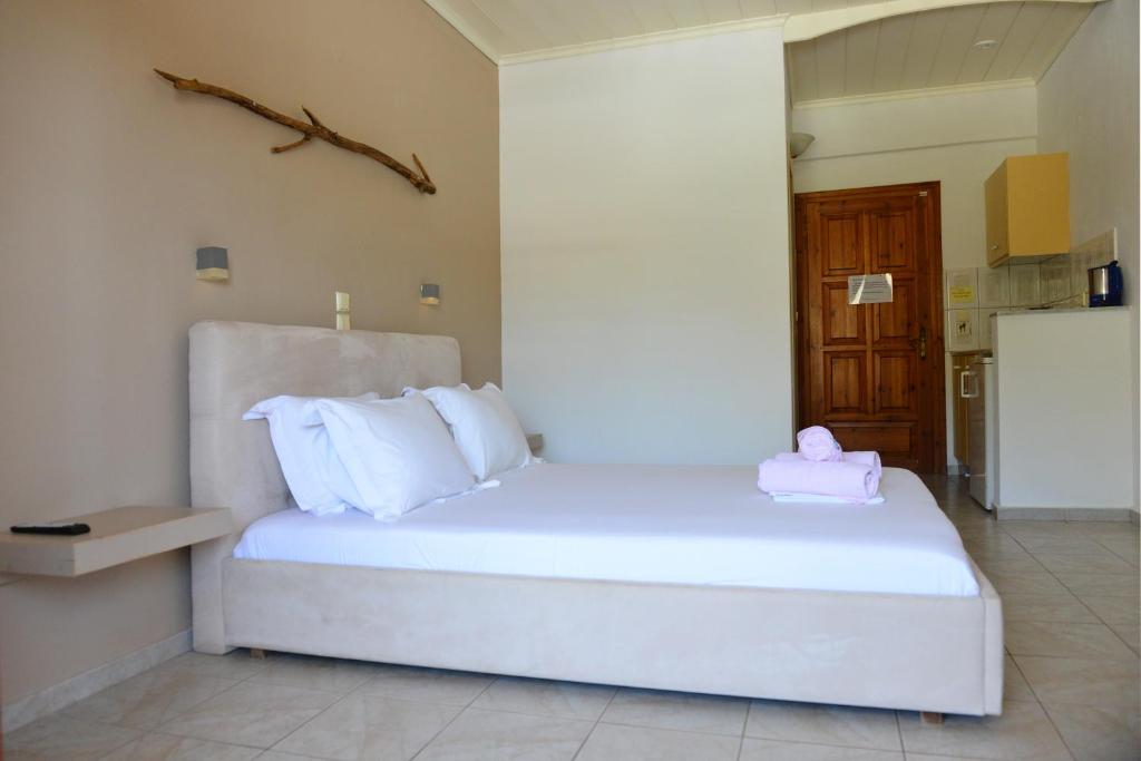 Postel nebo postele na pokoji v ubytování Hotel Marina