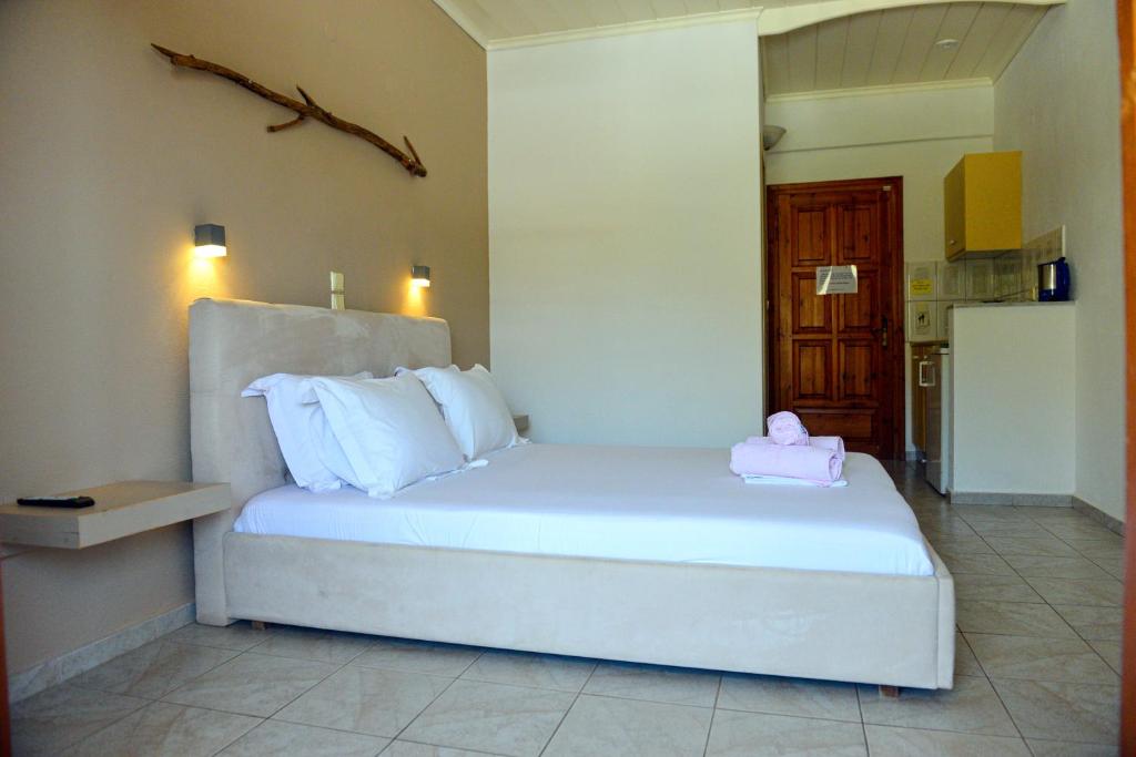 Postel nebo postele na pokoji v ubytování Hotel Marina