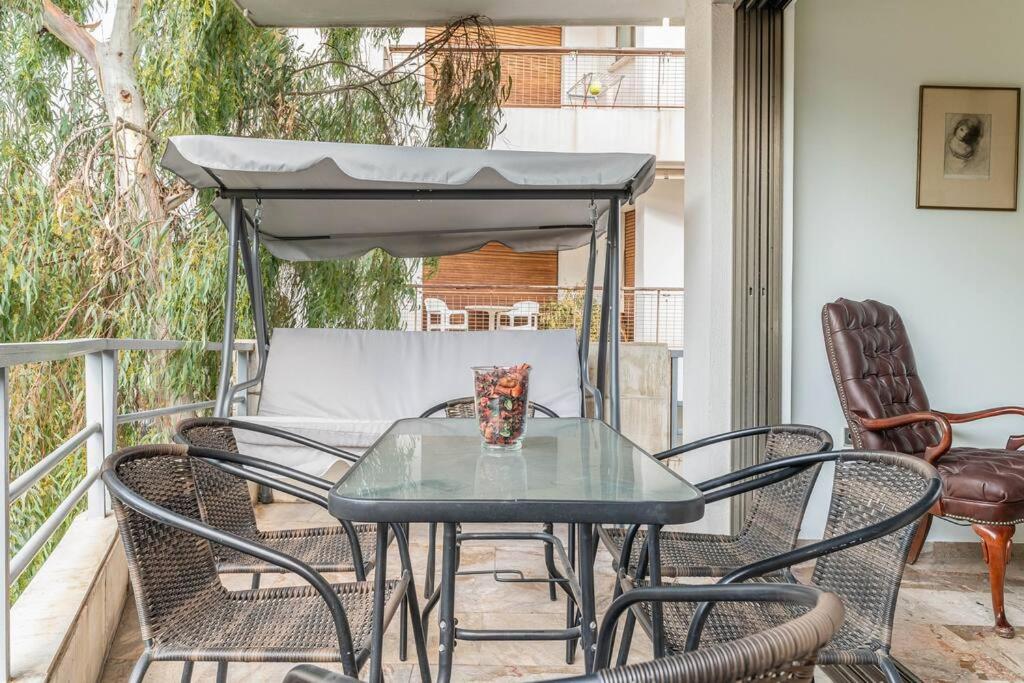 Balkón alebo terasa v ubytovaní Unique Spacious new 3BDR apt in Mouson/Filopappou
