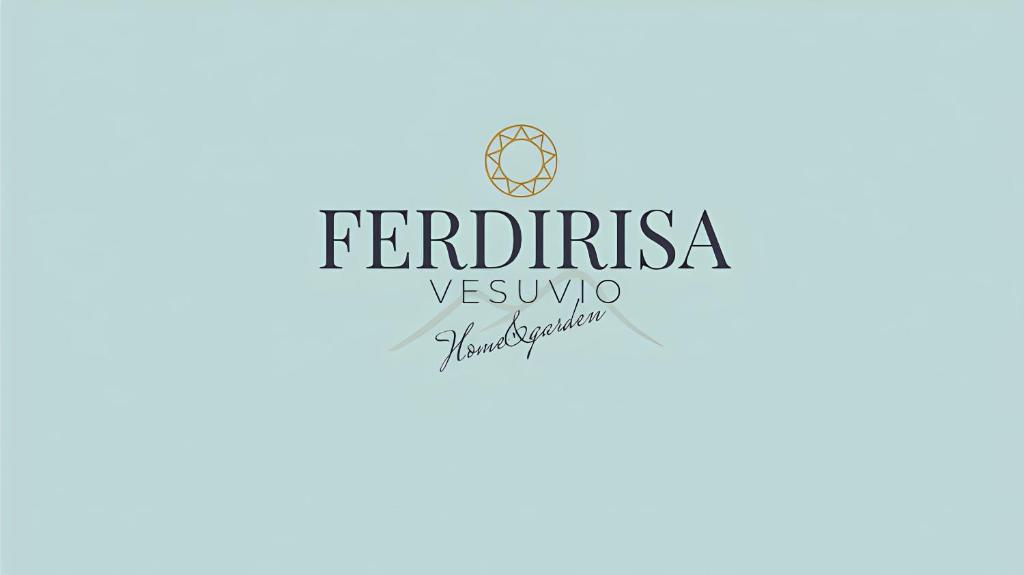 a logo for a vegan restaurant with a blue at Ferdirisa Vesuvio Home&Garden in San Giorgio a Cremano