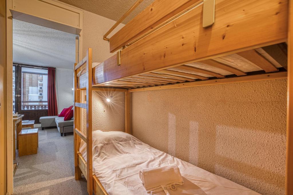 Postel nebo postele na pokoji v ubytování Ski In-Out - Heart of Val Thorens Great 6 Guests, WiFi 20