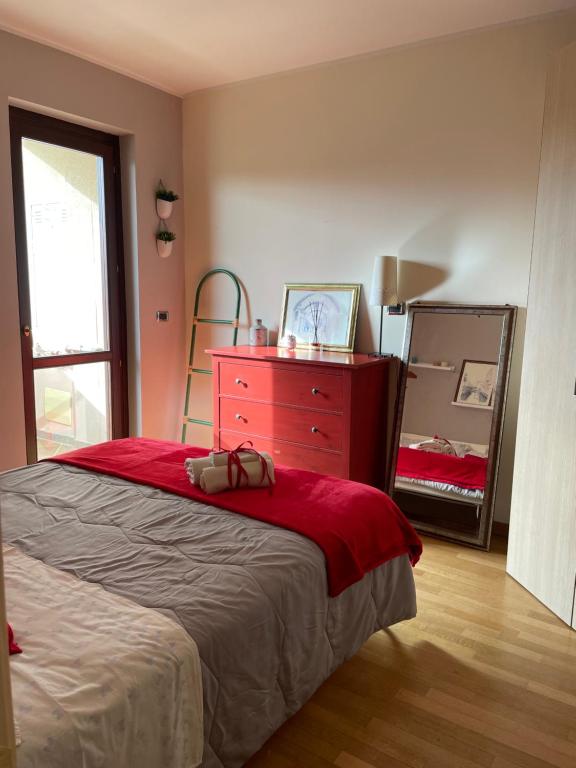 Posteľ alebo postele v izbe v ubytovaní A Casa di Amici - intero appartamento - Free parking - wi-fi