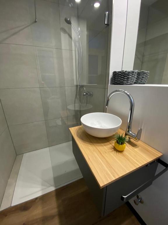 Koupelna v ubytování Hotel Elisei
