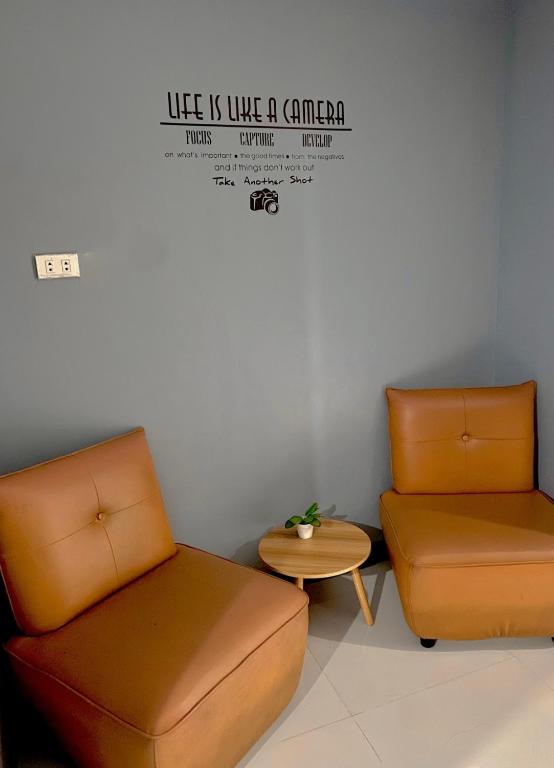 Posezení v ubytování Mantilla Hostel