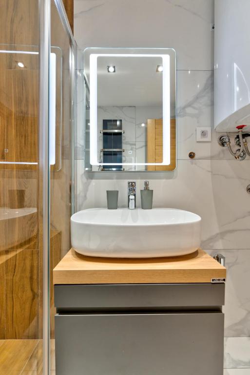 Koupelna v ubytování Apartmani MIVA