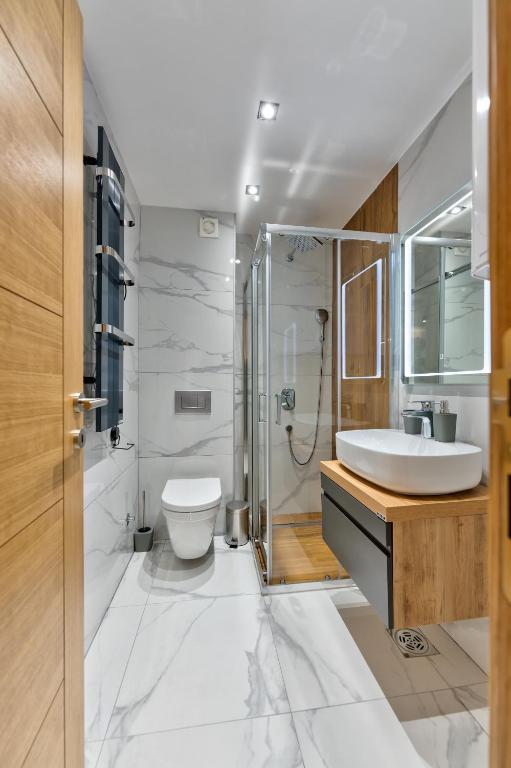 Koupelna v ubytování Apartmani MIVA