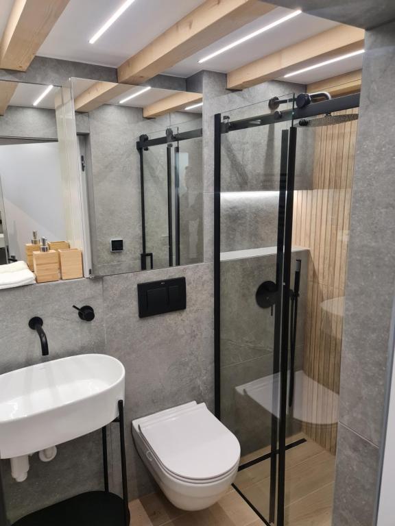 Kúpeľňa v ubytovaní Apartament Ustroń