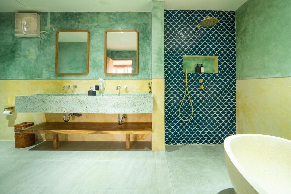 Koupelna v ubytování Alana Penida Hotel