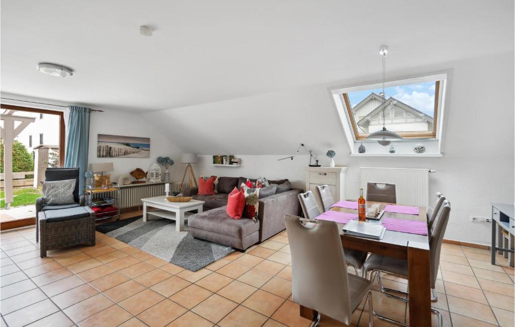 A seating area at Stunning Apartment In Hergatz With Kitchen