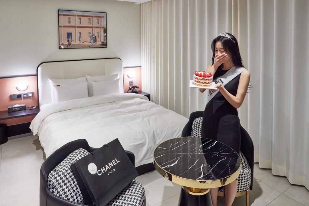 Browndot Terrace Pohang Passenger Terminal - Deluxe Double Room - Piso Alto Con Un Chequeo Tardío En Las 6 P.m. Y Visite Las 2pm