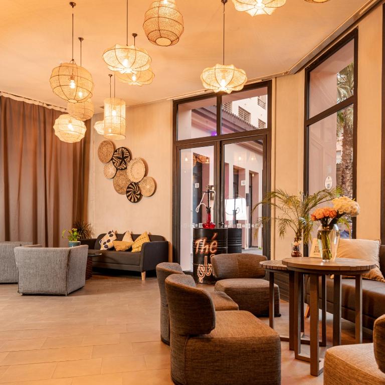 Posezení v ubytování Novotel Marrakech Hivernage