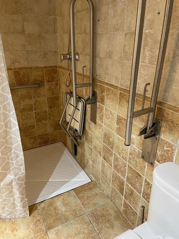 Koupelna v ubytování Hotel Kaia