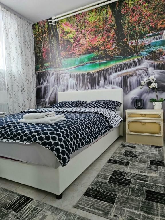 Postel nebo postele na pokoji v ubytování Apartman Juga