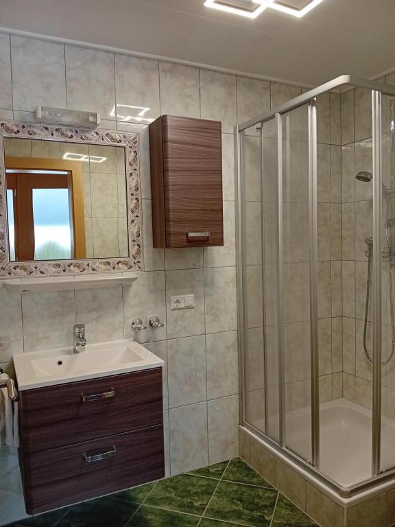 Kúpeľňa v ubytovaní Ferienwohnung Familie Mark