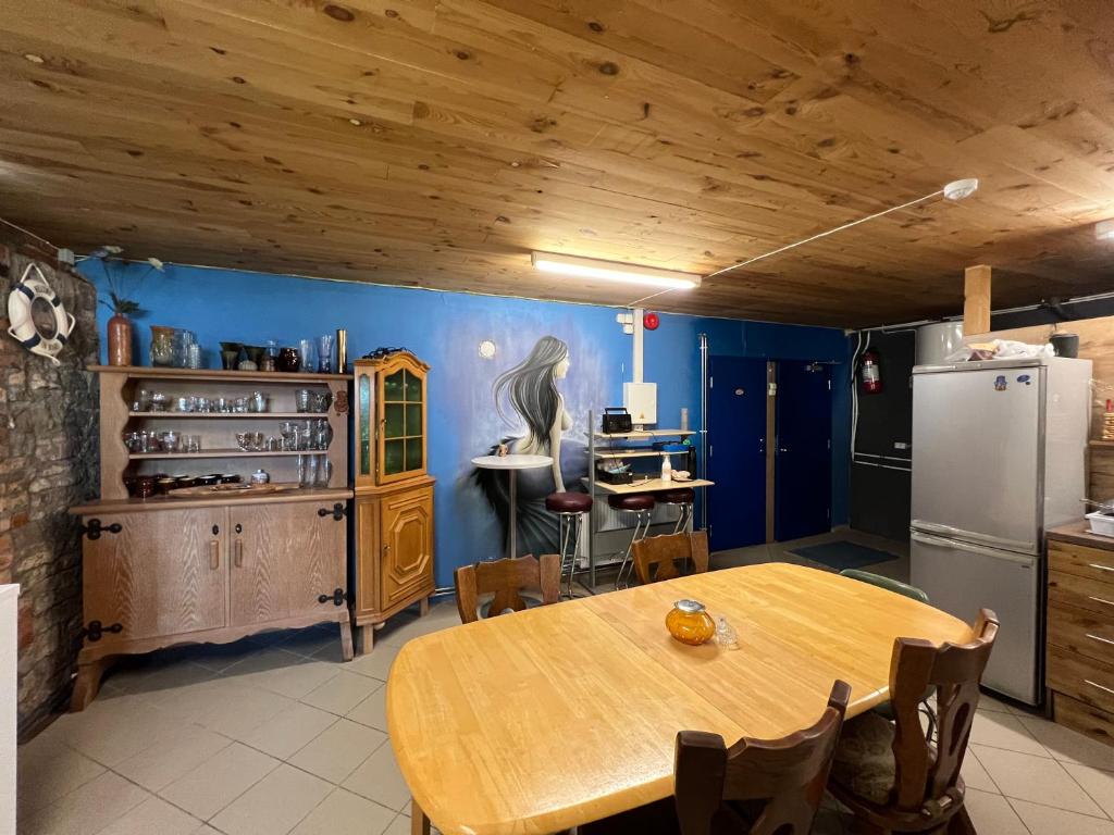 Kuchyň nebo kuchyňský kout v ubytování Beneport Peipsi Guest House