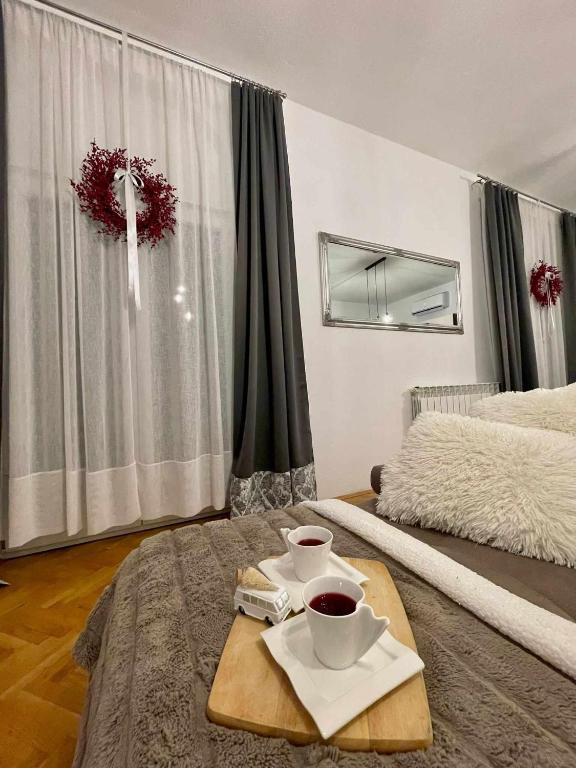 Postel nebo postele na pokoji v ubytování Kosante - luxury apartment - 150 m2 with fitness room