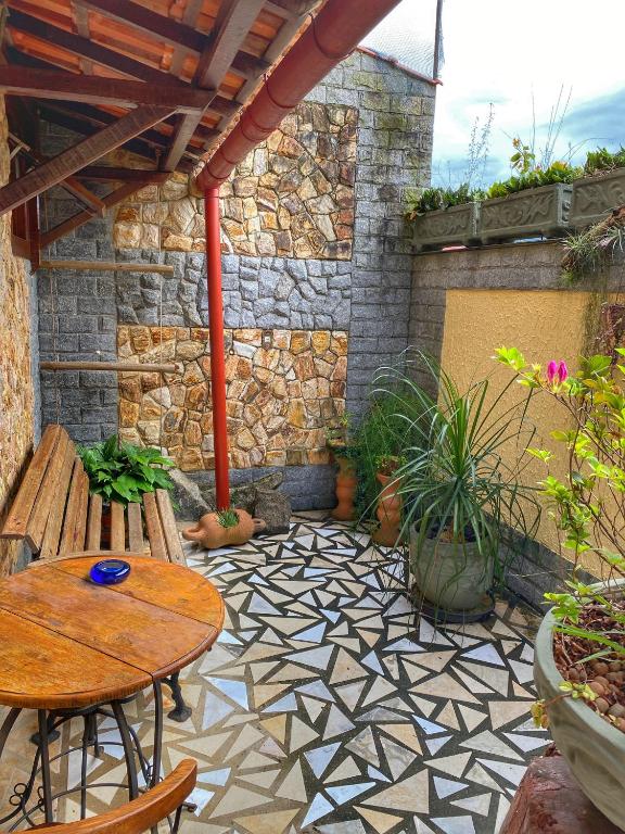 Patio nebo venkovní prostory v ubytování Anexo D'Pillel