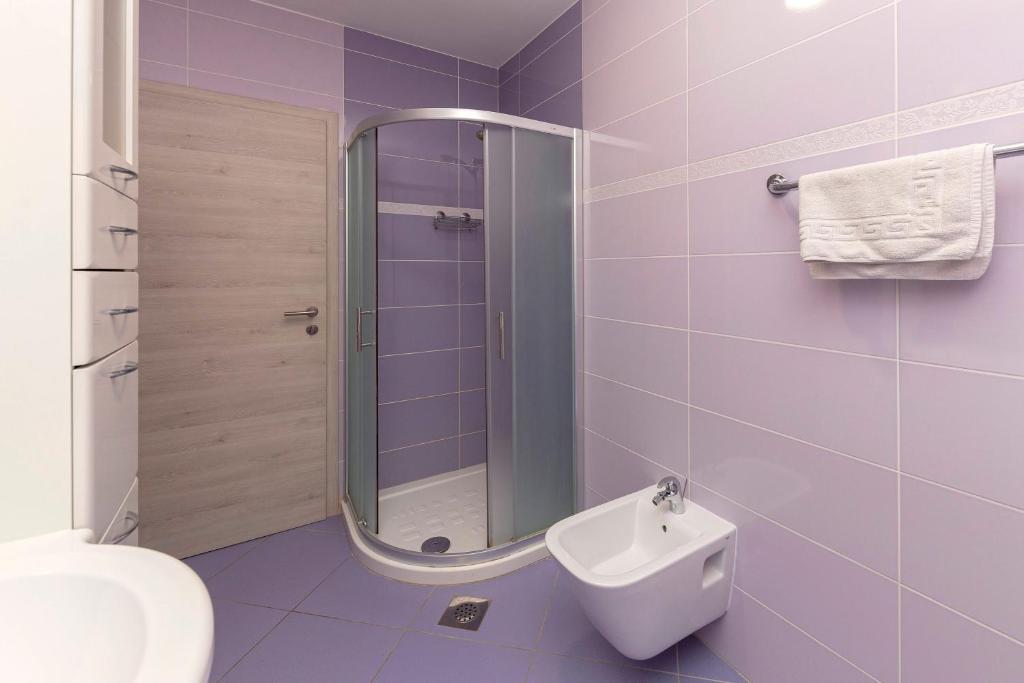 Koupelna v ubytování Apartment Pr' Kavač
