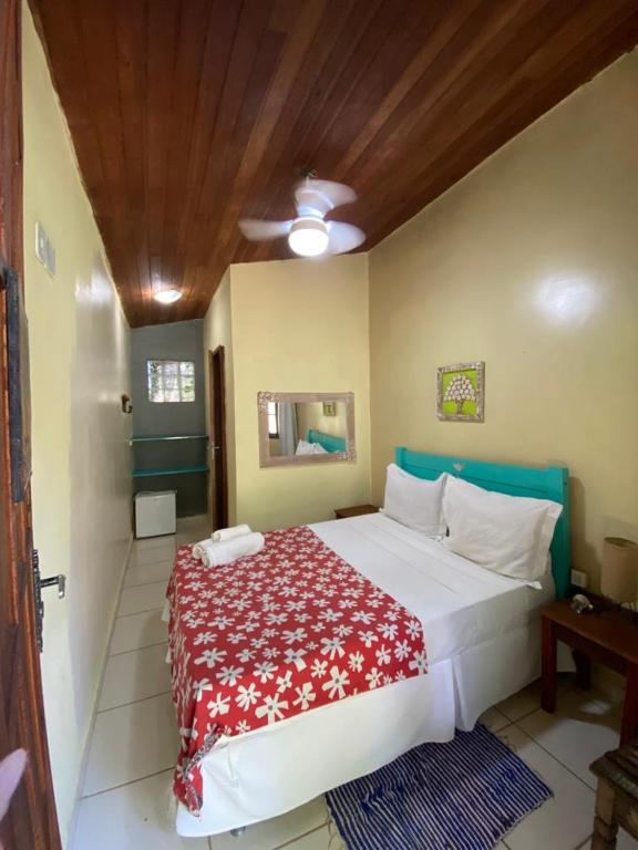 Postel nebo postele na pokoji v ubytování Chalé Ouro Verde