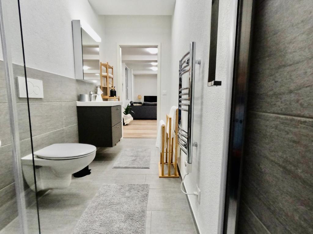Koupelna v ubytování EVA o Wellnessoasis o Montainview o Pizzaoven o