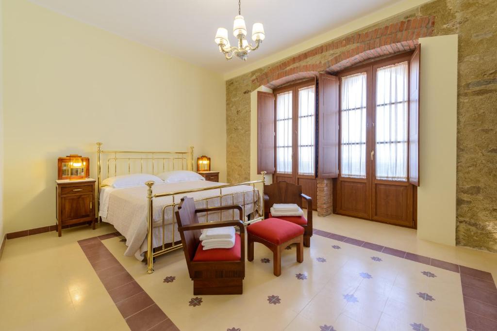 Posteľ alebo postele v izbe v ubytovaní La Bifora b&b