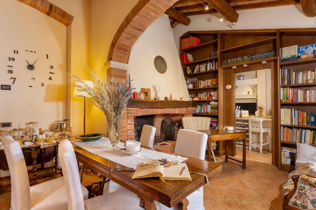 Knihovna v bed and breakfast