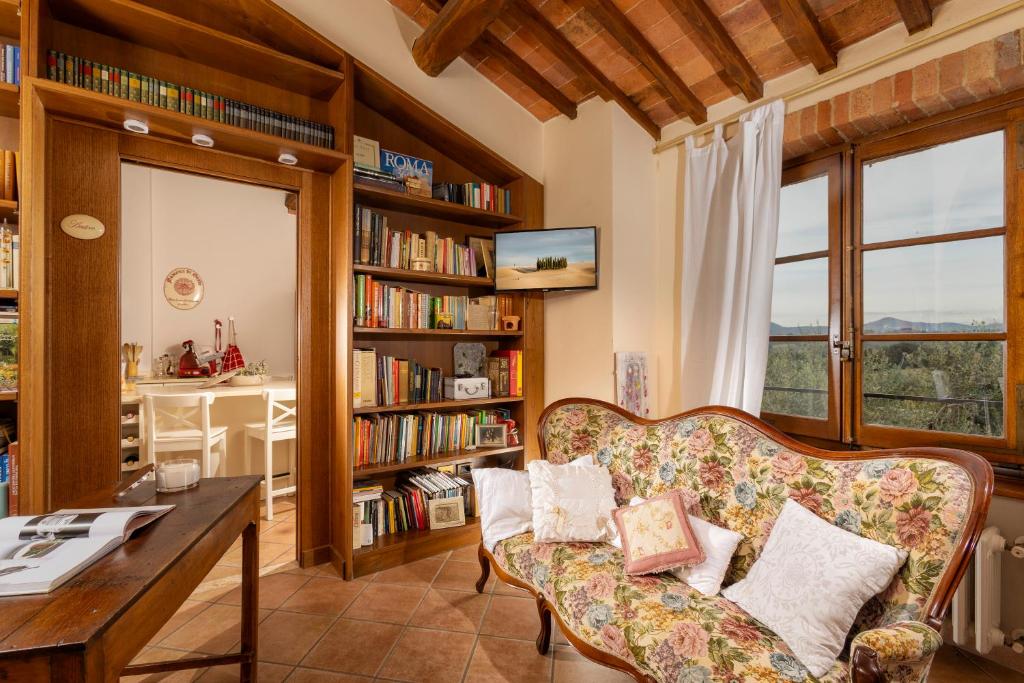 Knihovna v bed and breakfast